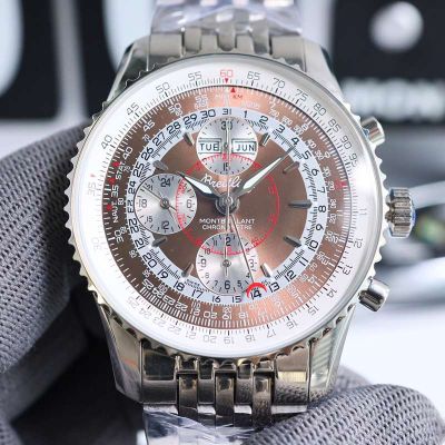 Breitling 43MM in Diameter 7751 Movement Premium Steel Brown Watch